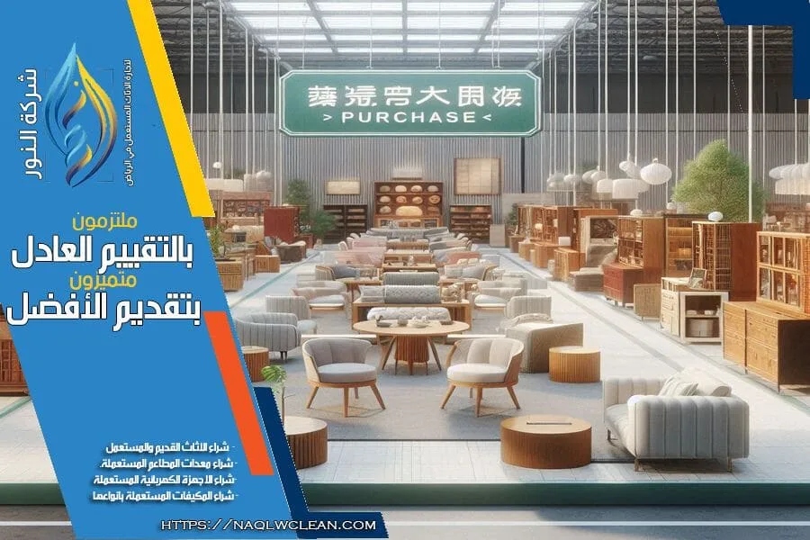 شركة شراء الاثاث المستعمل شرق الرياض تضمن لك سعرًا عادلاً لاثاثك المستعمل. نحن نشتري جميع أنواع الاثاث المستعمل بافضل الاسعار وبطريقة سلسة وسريعة. تواصل معنا اليوم للحصول على تقييم فوري.